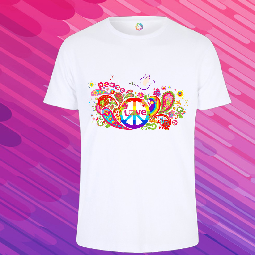 Holi Special Polyester Printed T-Shirt